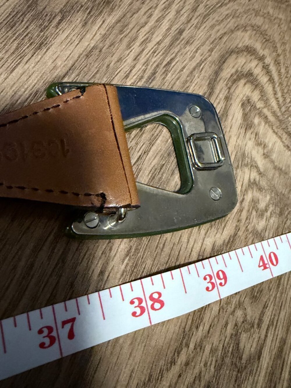 Vintage Prada Belt Green Size 85/34 - Picture 11 of 11